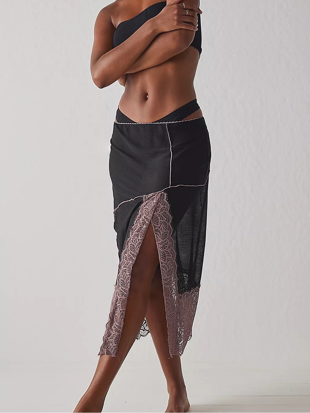 FREE PEOPLE INTIMATELY Into You Half Column Slip
